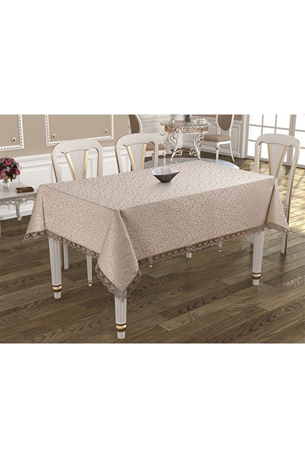 Fransız Dantelli Dertsiz Masa Örtüsü - 1