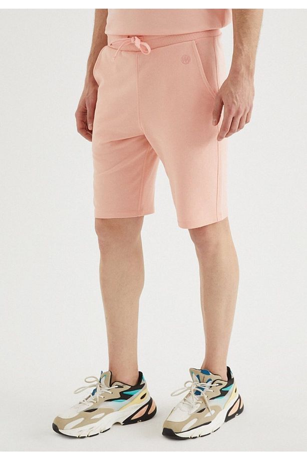 Erkek Pembe Regular Fit Şort Core - 1
