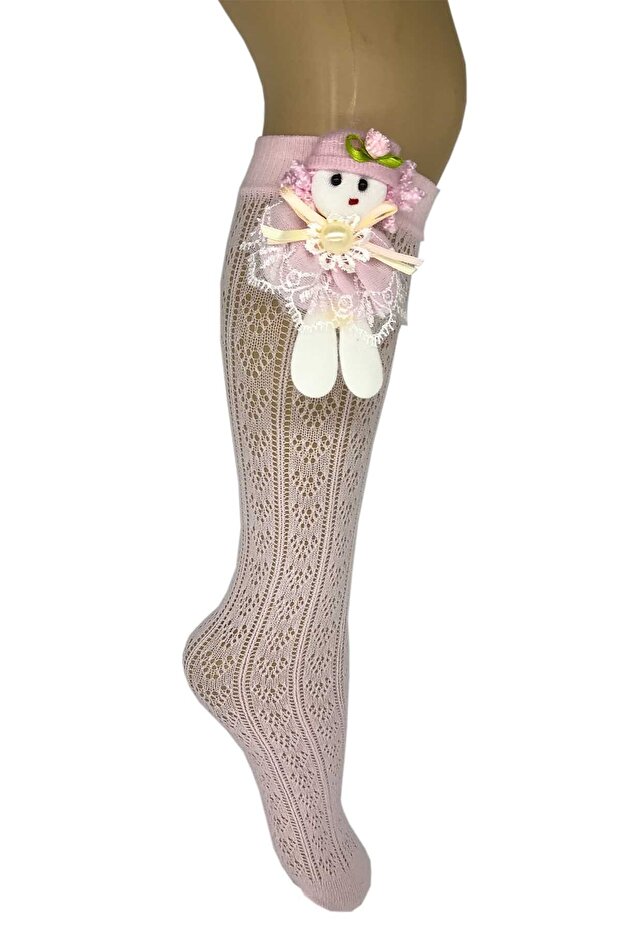 Children's Pink Orietta Baby Knee Socks with Accessories