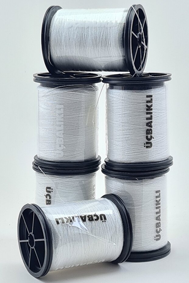 Three Sewing Threads White 6 Pieces - 1