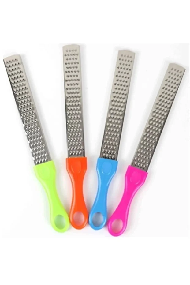 Long Lemon and Garlic Grater with Colored Handle - 6