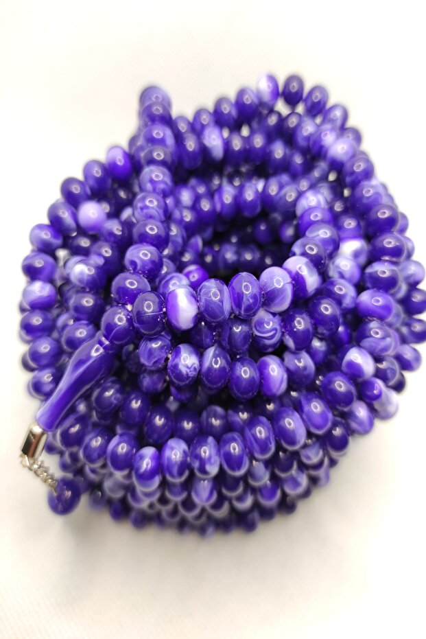 1000 Acrylic Pied Purple Zikir Rosary