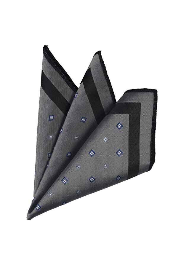 Patterned Handkerchief Gray - 1
