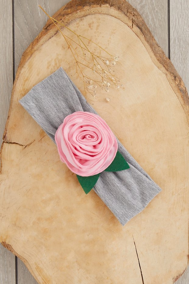Handmade Soft Natural Cotton Combed Cotton Baby Kids Girls Bandana Rose Series with Unique Accessories