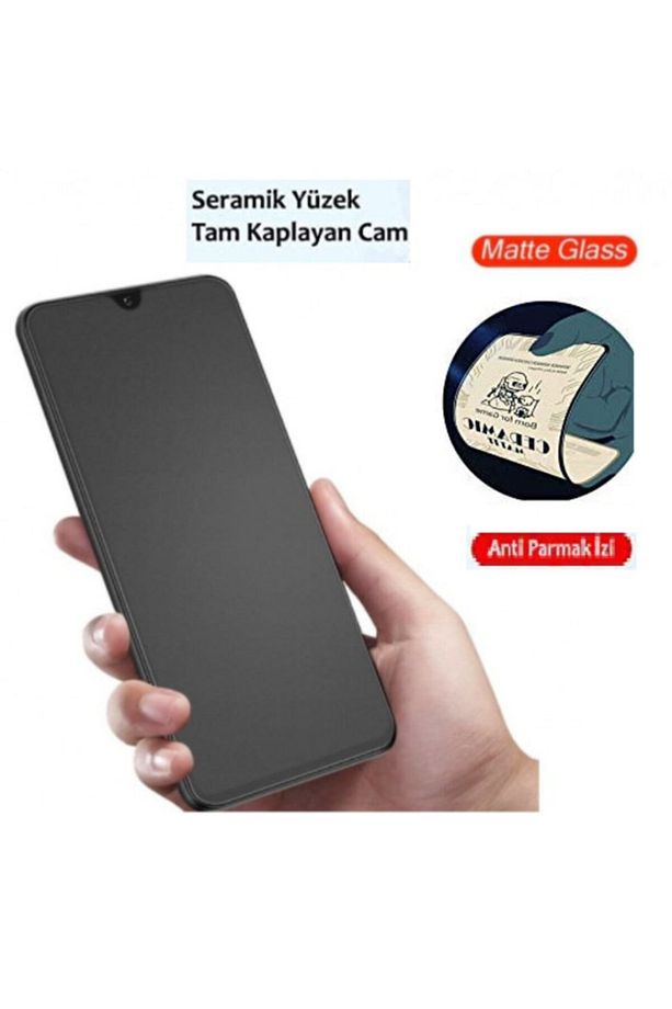 Xiaomi Redmi Note 8 Pro Mat Ekran Koruyucu Seramik Nano Kırılmaz Cam Tam Kaplayan Temperli Cam - 2