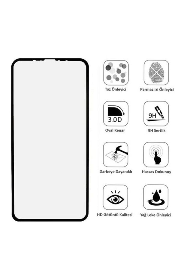 Xiaomi Redmi Note 8 Pro Mat Ekran Koruyucu Seramik Nano Kırılmaz Cam Tam Kaplayan Temperli Cam - 4