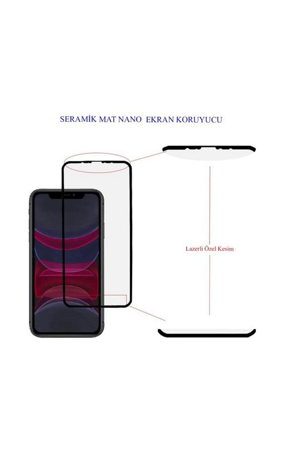 Xiaomi Redmi Note 8 Pro Mat Ekran Koruyucu Seramik Nano Kırılmaz Cam Tam Kaplayan Temperli Cam - 5