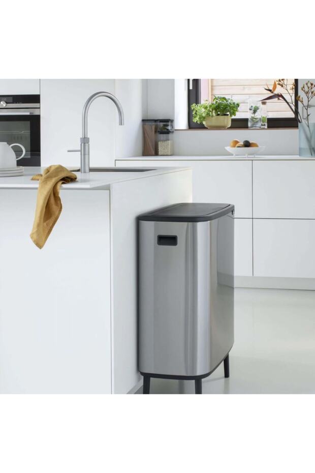 Brabantia Çöp Kutusu 30 + 30 Lt Bo Touch Dokunmatik Kapak Mat Çelik 130649 - 3