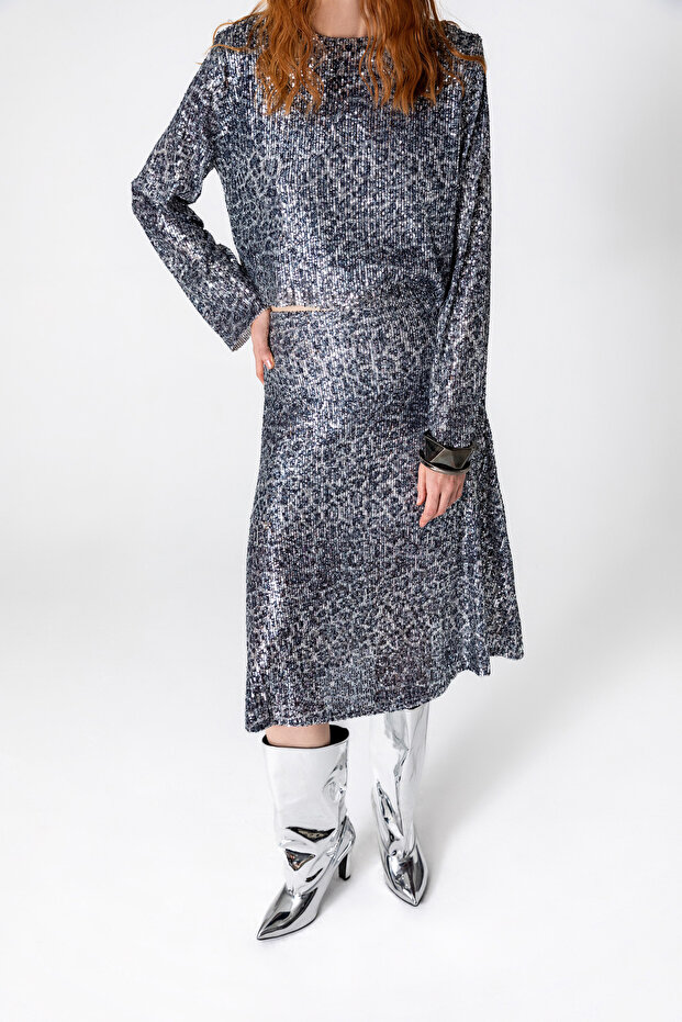 Leopard Shiny Skirt - 3