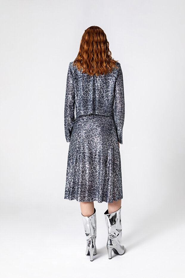 Leopard Shiny Skirt - 4