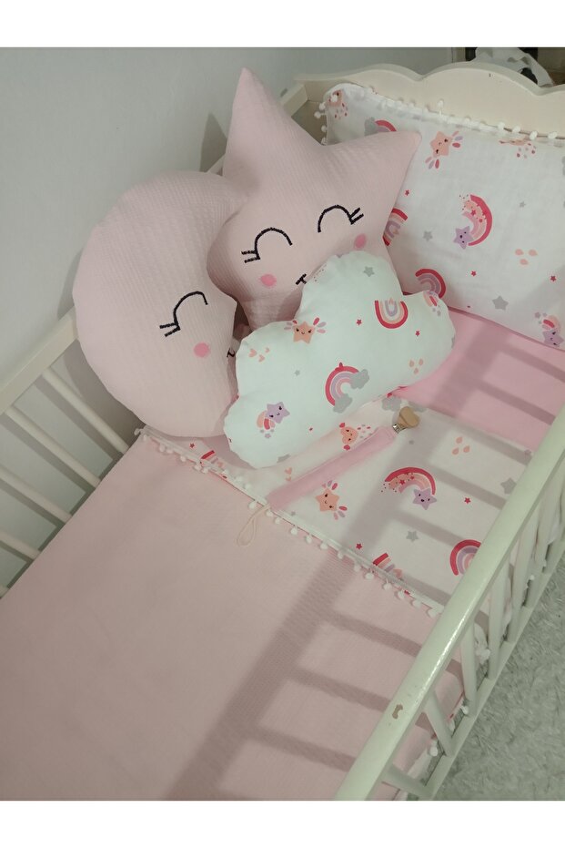 Baby Kids Room Decorative Pillow Cloud Pillow, Star Pillow and Moon Pillow 3 Pieces