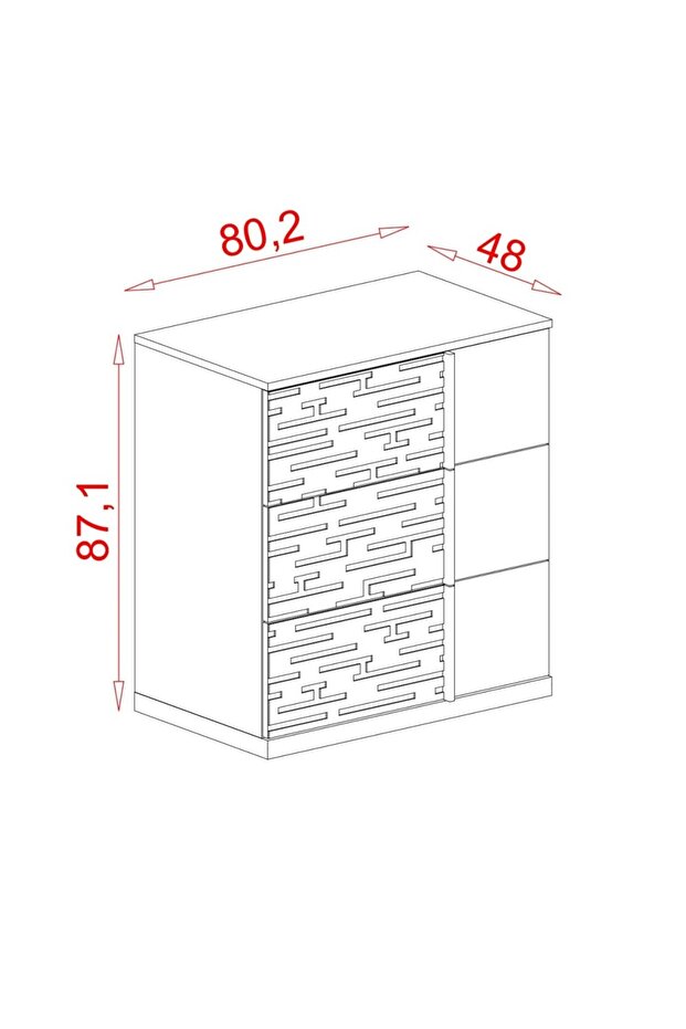 Active Genç Odası Şifonyer - 4