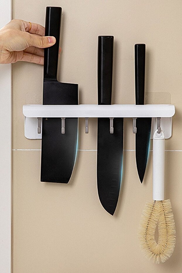 ® منظم سكاكين المطبخ العملي متعدد السكاكين، حامل سكاكين متين - 2