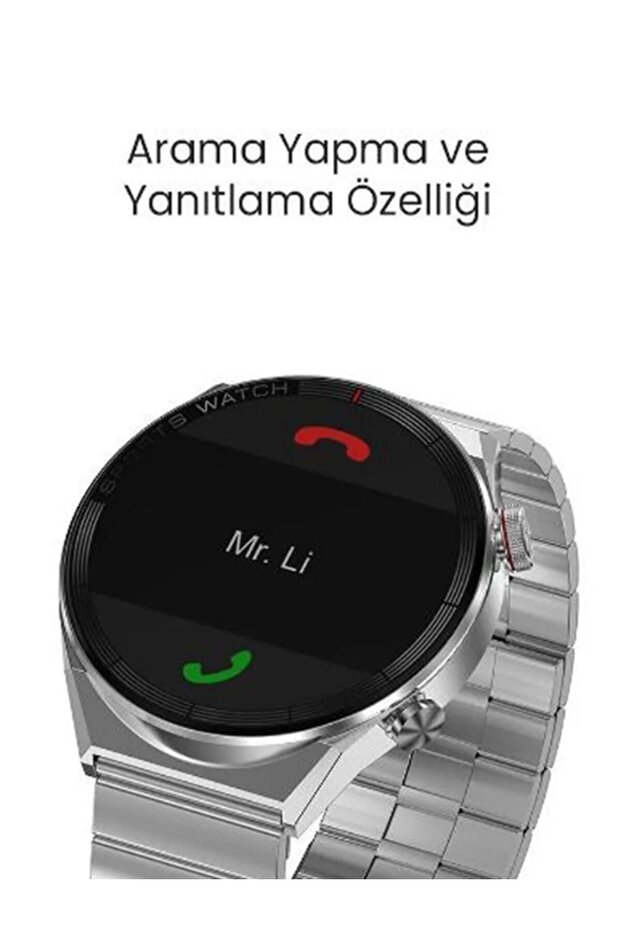 GT3 Max Smart watch Tam Ekran Akıllı Saat 1.45' 44mm 3 Kordonlu Siri Nfc Gps Ios ve Android Uyumlu - 8