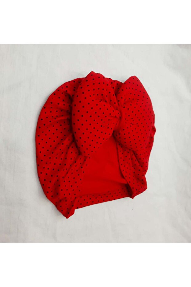 Sundan Pamuklu Ince Tek Katlı Kumaşdan Bebek Saç Bonesi - 4