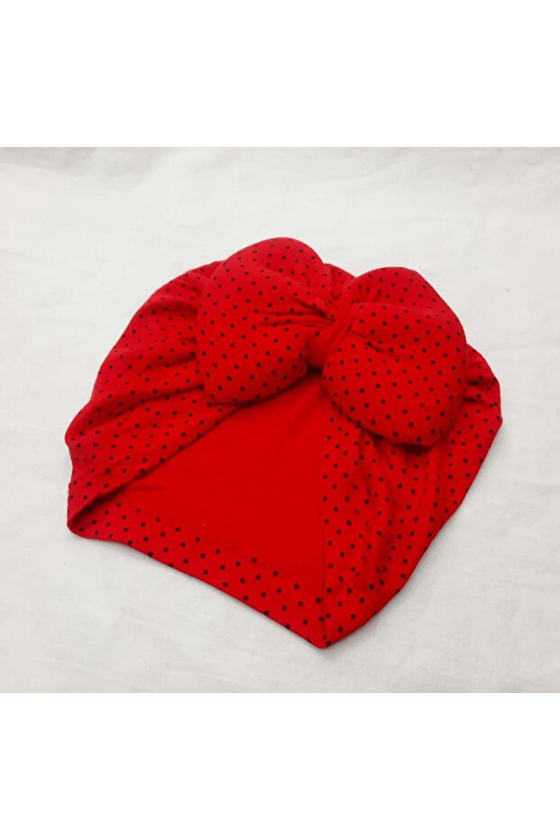 Sundan Pamuklu Ince Tek Katlı Kumaşdan Bebek Saç Bonesi - 1