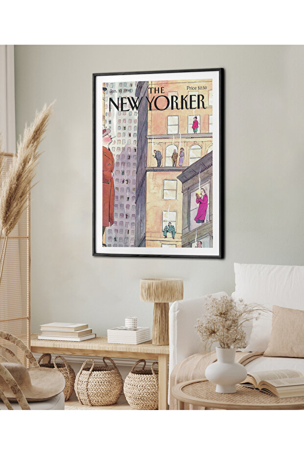 Single Framed New Yorker Series Painting Modern Art Poster Painting Tk/283