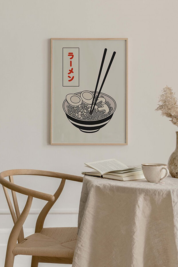 One Piece Poster Painting with Wooden Frame