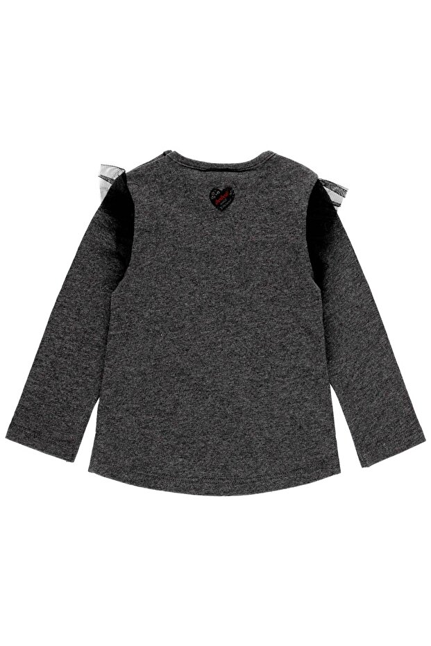 Kız Çocuk Tshirt Antrasit - 2