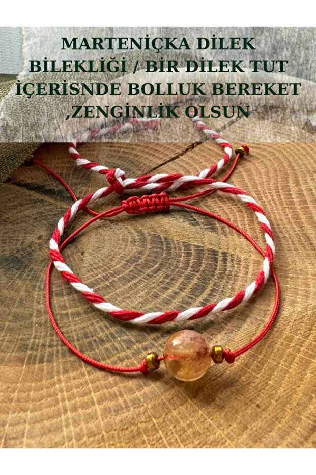Martençka Wish Bracelet, Make a Wish Can Be Citrine (Bulk Blessings and Wealth)