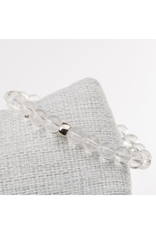 Crystal Quartz Stone Bracelet-8 mm