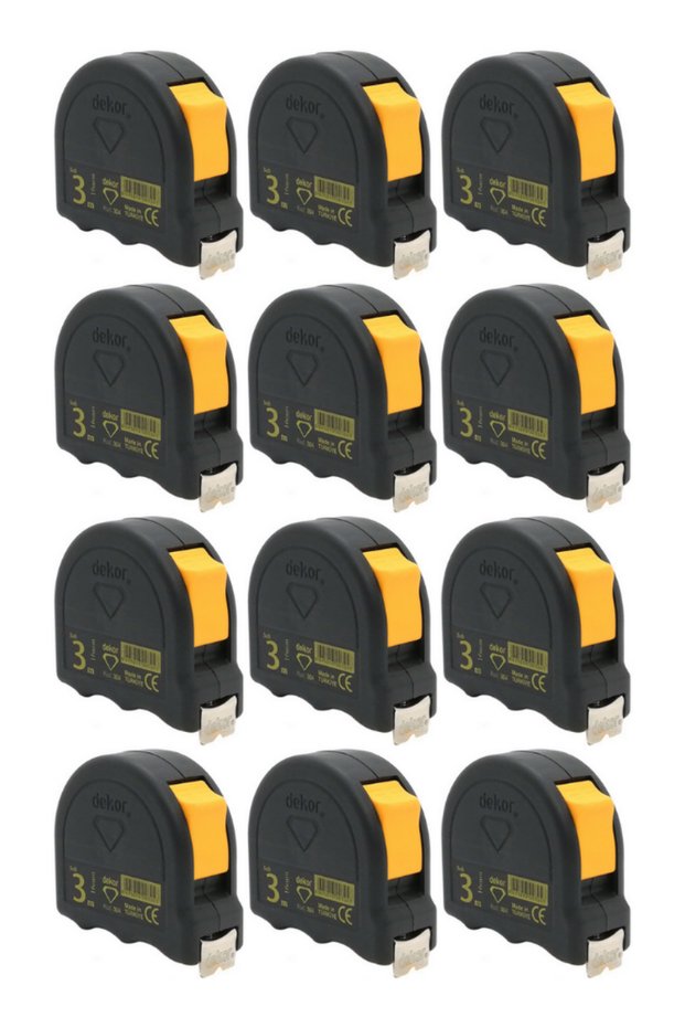 STRIP METER SOFT TOUCH BLACK 3X16 1 PACK (12 Pieces)