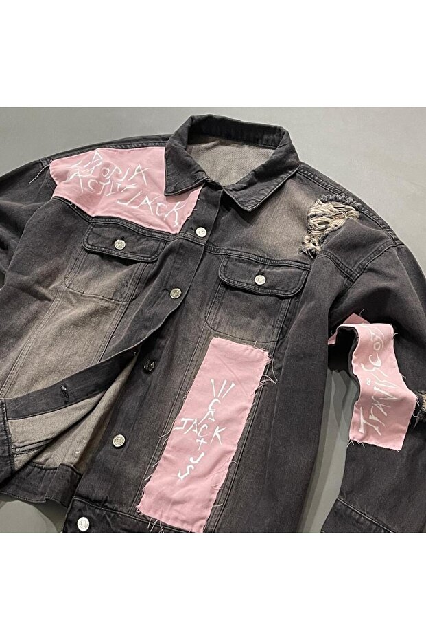 Premium Distressed Travis Scott Jacket Designed By S.B. - 3
