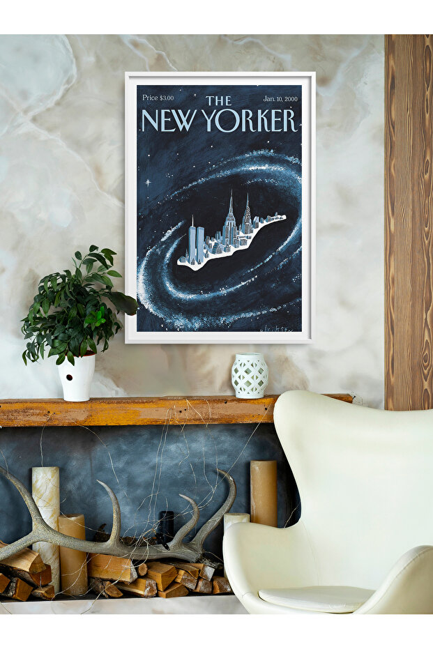 Single Framed New Yorker Series Painting Modern Art Poster Painting Tk/504