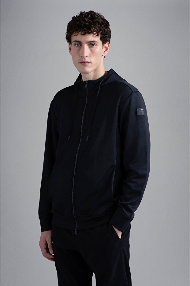 SWEATSHIRT WITH ZIP - 1