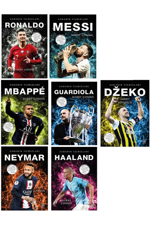 Stars of the Field NEYMAR DZEKO RONALDO (Poster Sticker Football Player Card Gift) Total 7 Books