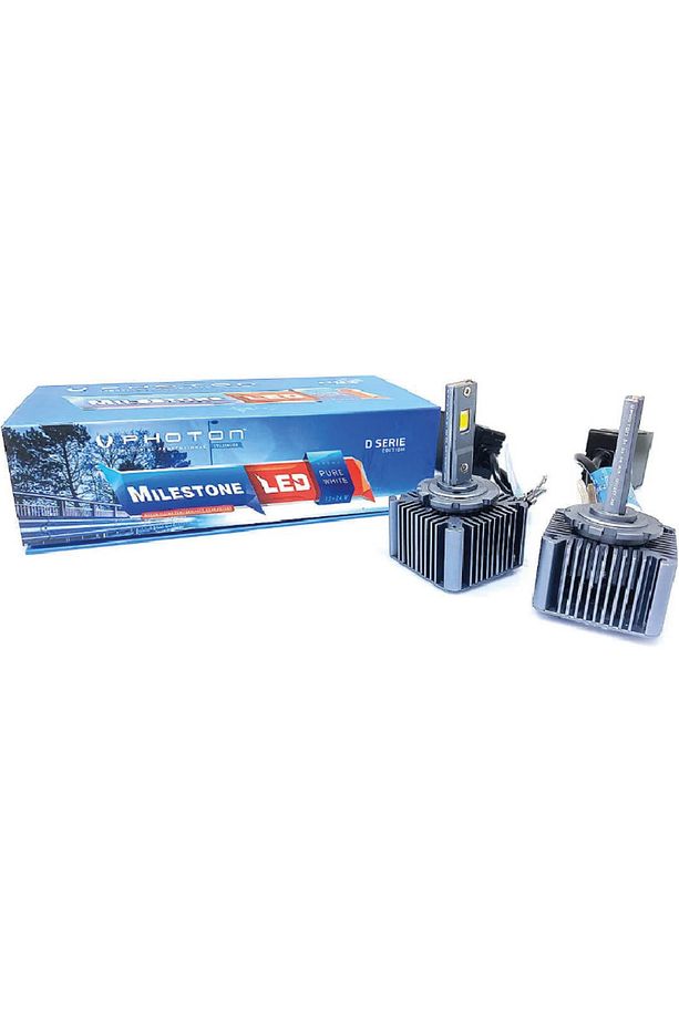 12V D1S/R D3S/R MİLESTONE CSP LED XENON FAR AMPUL SETİ 6000K 10000 LÜMEN - 1