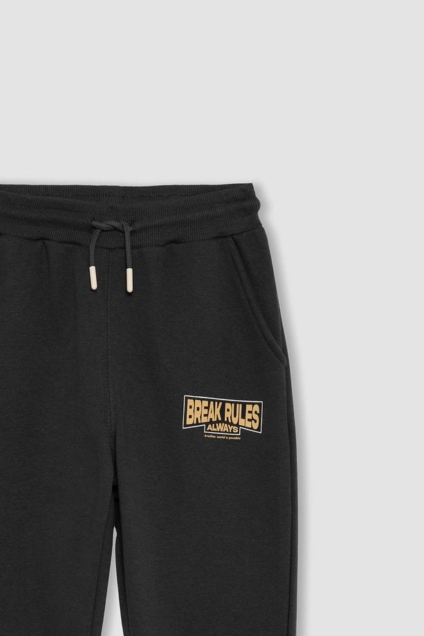 Erkek Çocuk Baskılı Beli Bağcıklı Lastikli Paça Cepli Jogger Eşofman Altı B8928a823cw - 8