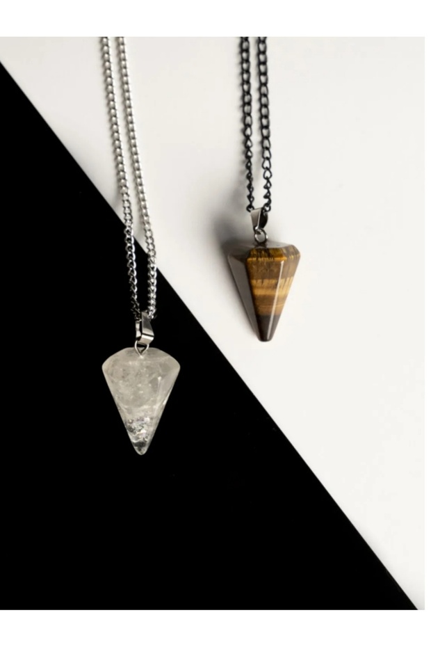 LOVE PENDANT TURTLE EYE & CRYSTALQUARZ