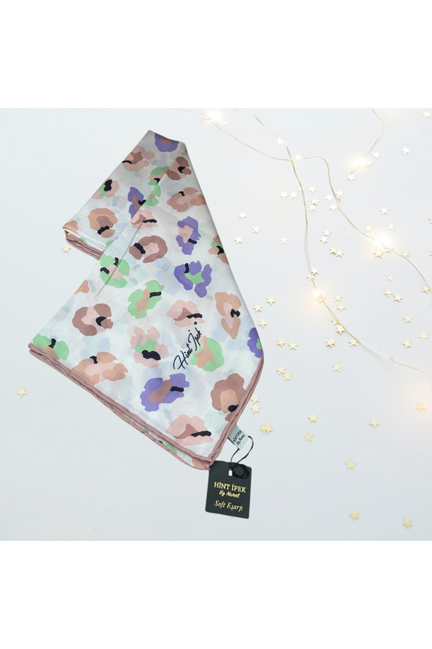 Non-slip soft cotton flower scarf - 2