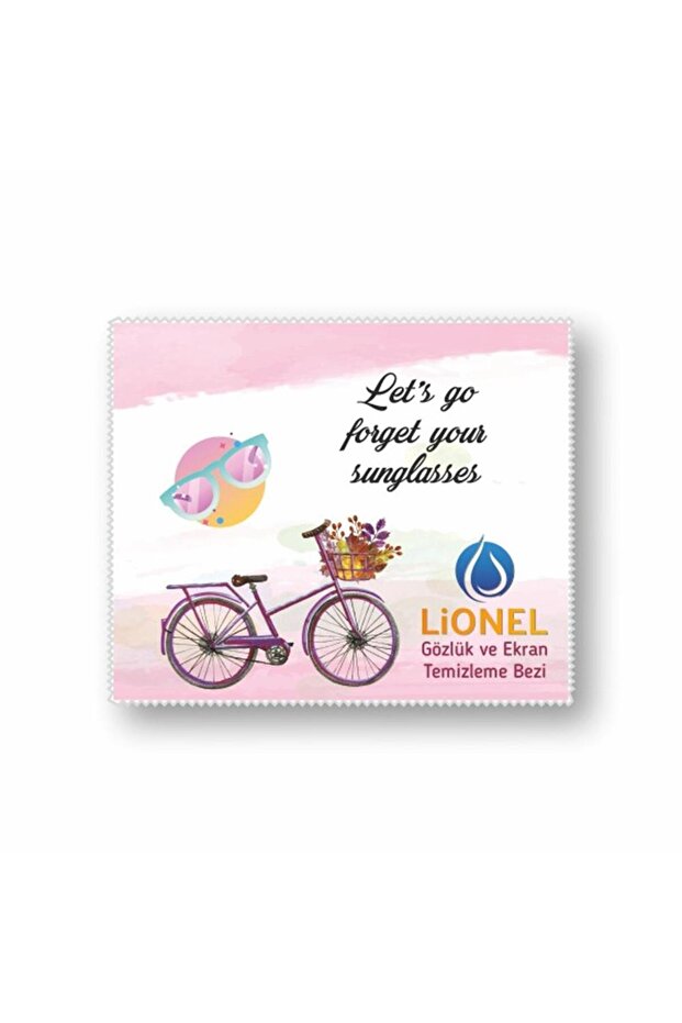 Bicycle Patterned Glasses and Screen Cleaning Set - 3