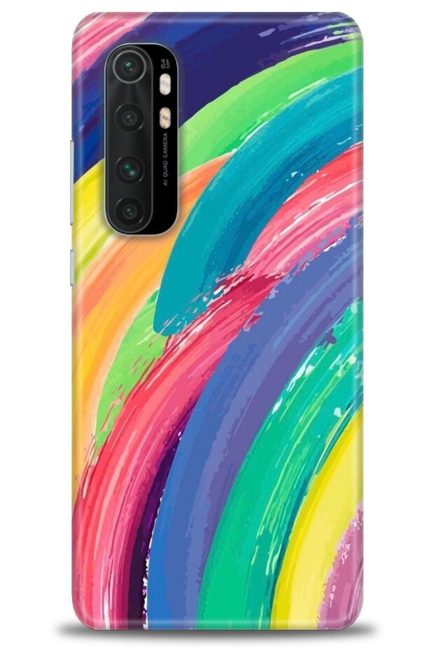 حافظة هاتف Xiaomi Mi Note 10 Lite مطبوعة بدقة HD - ملونة + واقي شاشة كامل