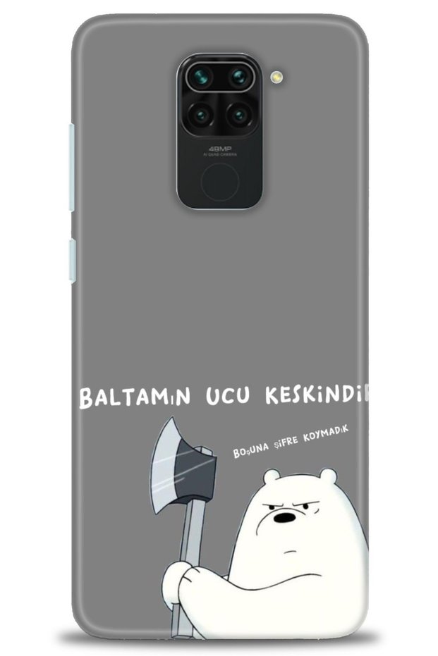 حافظة هاتف Xiaomi Redmi Note 9 مطبوعة بدقة HD - طرف الساطور حاد + واقي شاشة كامل