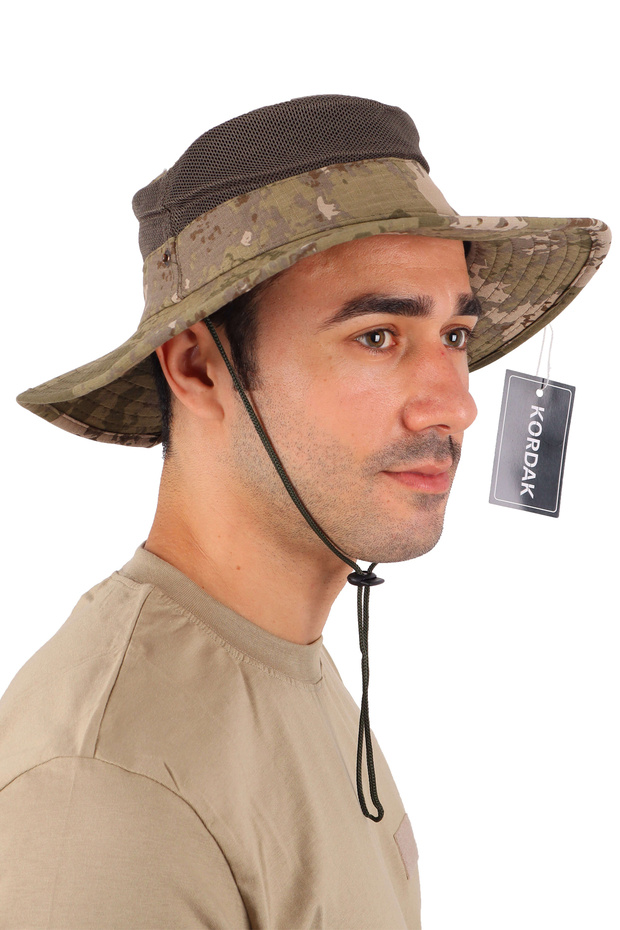 Tsk Camouflage Jungle Trapper Operation Hat - Mesh Hunting Field Hat - 1
