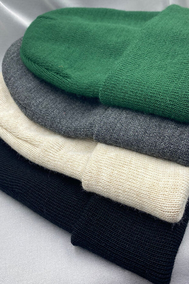 طقم قبعة شتوية محلية أساسية قابلة للطي للجنسين مكونة من 4 قطع - 2