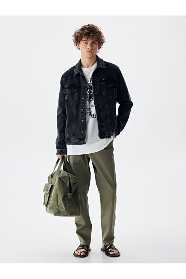 SIMEON BLACK JEAN CEKET - 1