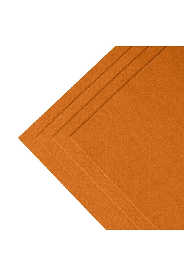 Keçebi̇zde Orange Thick Felt 3mm Thickness 100X100 cm Dimensions Kk-1M