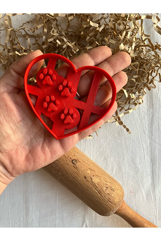 قالب كوكي من السيراميك على شكل قلب - 2