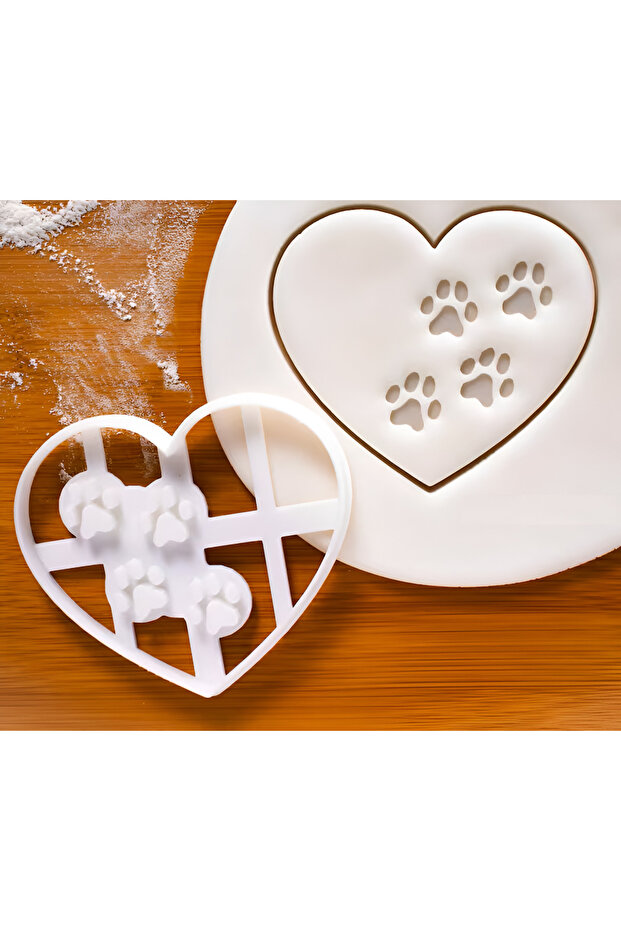 قالب كوكي من السيراميك على شكل قلب - 3