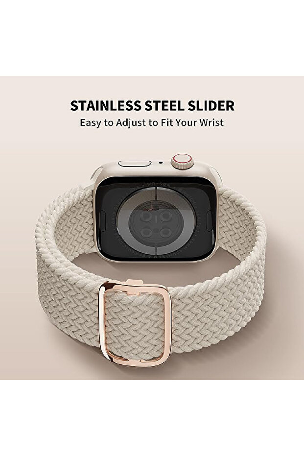 Apple Watch Uyumlu 38mm 40mm 41mm 2 ADET SET 1/2/3/4/5/6/se/7/8/9 Kordon Loop Örgülü Kordon - 4