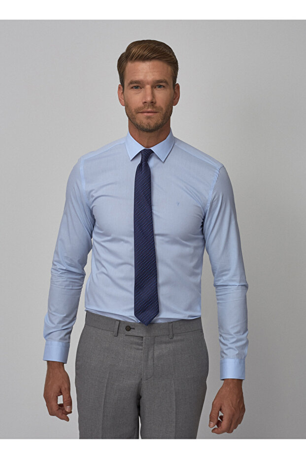 Altınyıldız Classics Açık Mavi Erkek Slim Fit Gömlek 4A2000000001 - 2