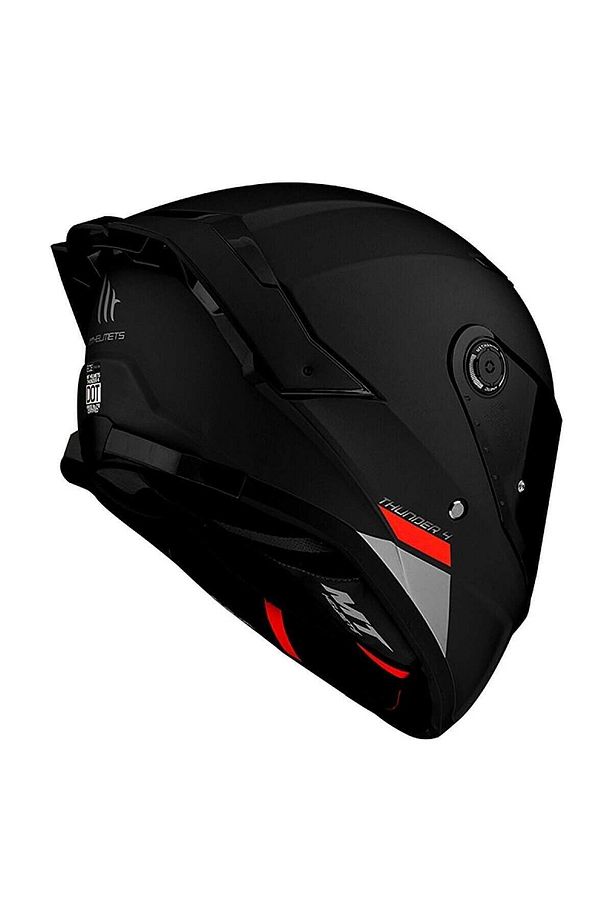 Kask Thunder 4sv Solid A1 Mat Siyah - Iç Güneş Vizörlü - 2