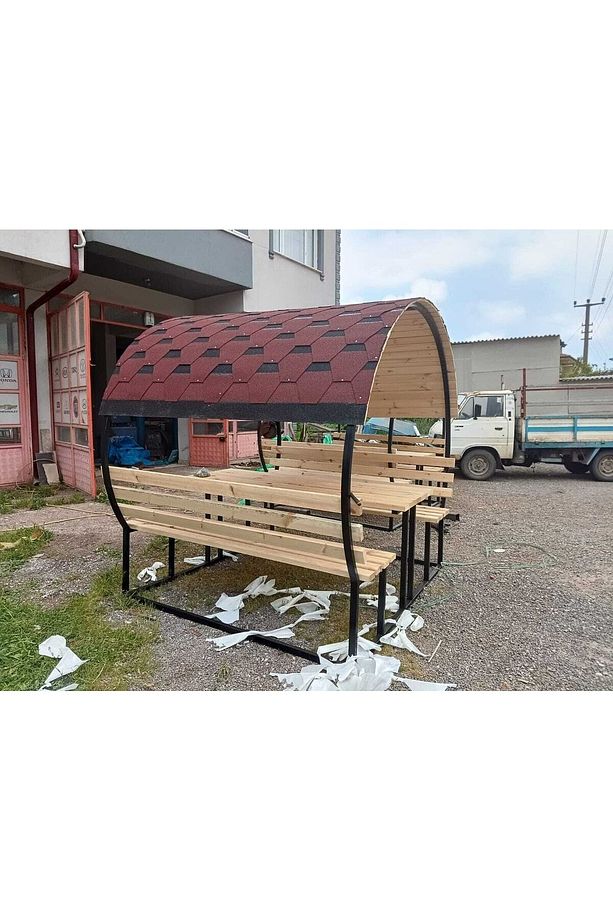 Ahşap Çardak 8/10 Kişilik Yuvarlak - 2