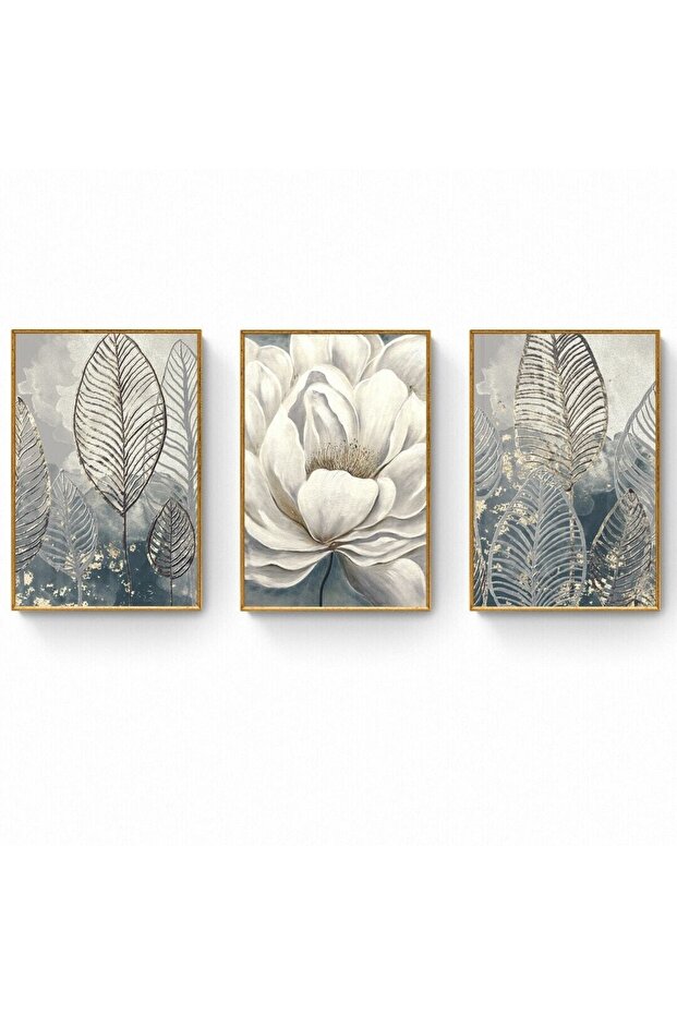 Çerçeveli Ahşap Tablo Seti 3 Parça - 1