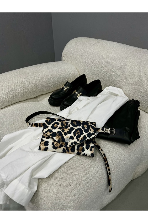 حقيبة الخصر نمط الفهد - 2