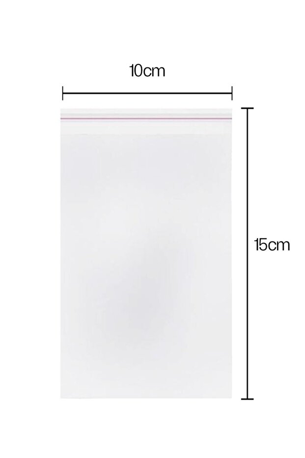 Transparent Bag with Tape 50 pieces (10x15)